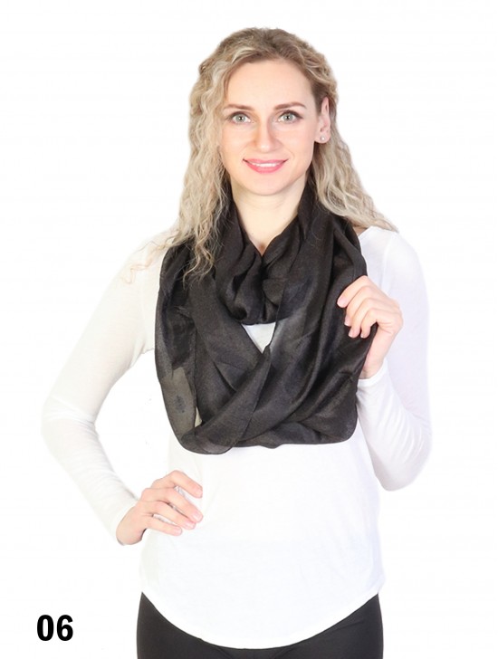 Solid Colour Loop Fashion Scarf